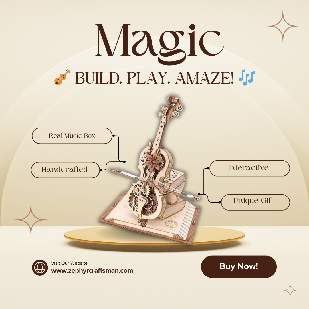Magic Cello Mechanical Music Box