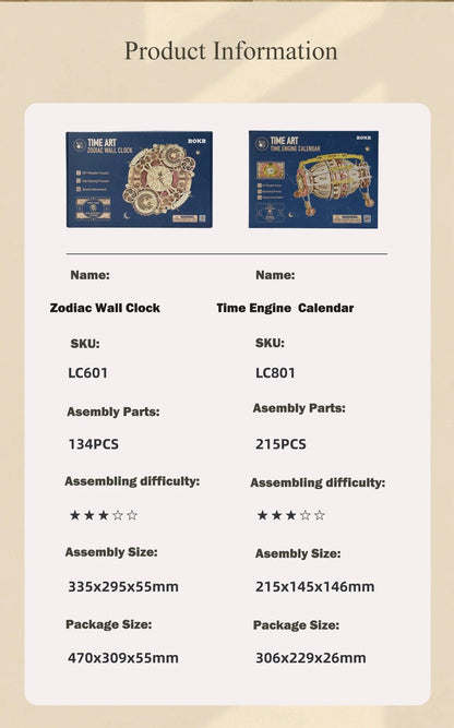 Zodiac Wall Clock - Zephyr