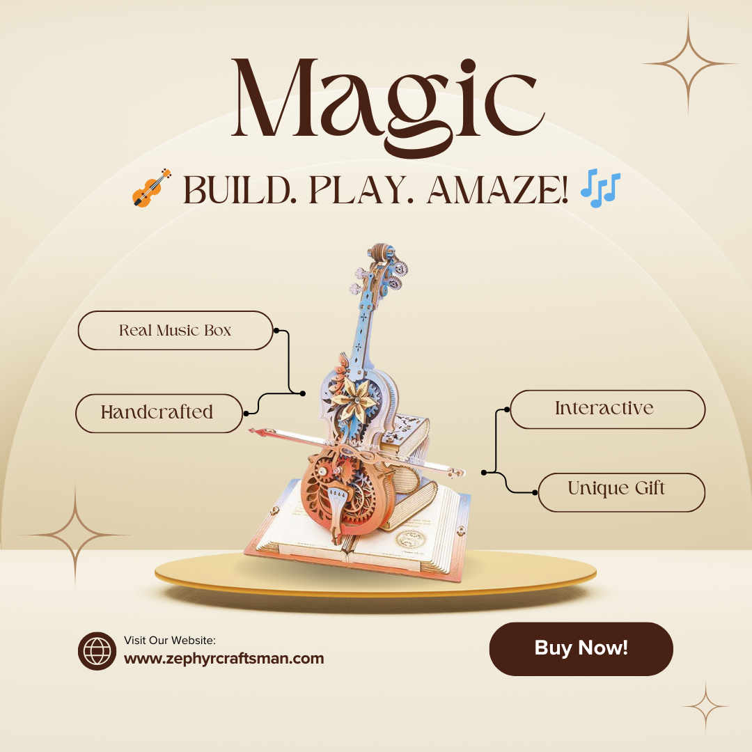 Caixa de música mecânica do Celo Celo Magic Limited