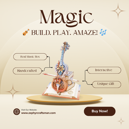 Caixa de música mecânica do Celo Celo Magic Limited